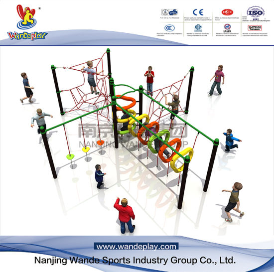 Wd-Sw0209のWandeplay遊園地の網の上昇の子供の屋外運動場装置