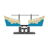 屋外ロッキン​​グボート海波遊び場シェイクライダープレイセット遊園地設備
