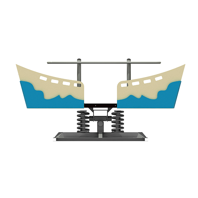 屋外ロッキン​​グボート海波遊び場シェイクライダープレイセット遊園地設備