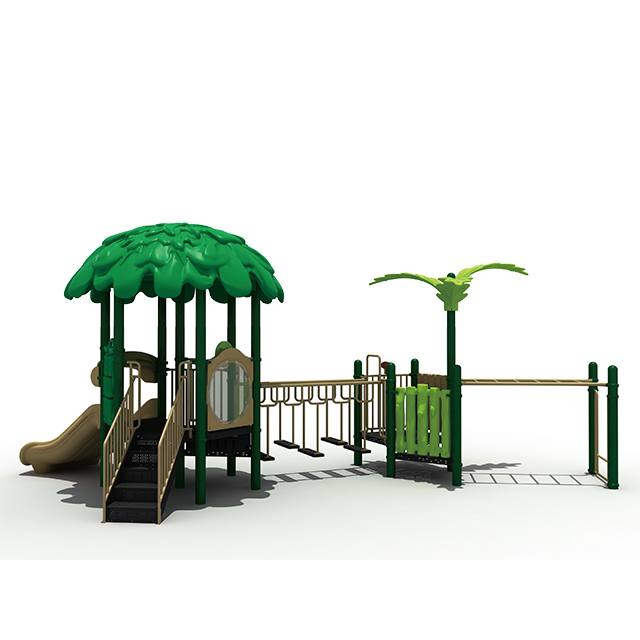 公園のためのスライド屋外プレイセットと就学前の子供の森の遊び場