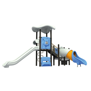 幼児宇宙プレイセット屋外モジュラースライドプレイハウス遊園地用のカスタマイズ可能な遊具